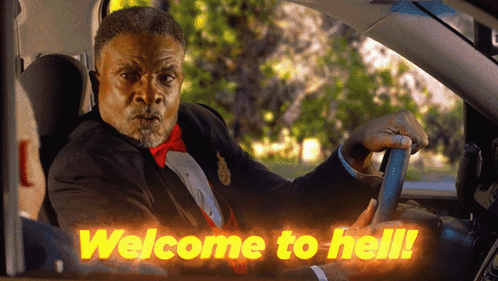 Keith David yelling welcome to hell
